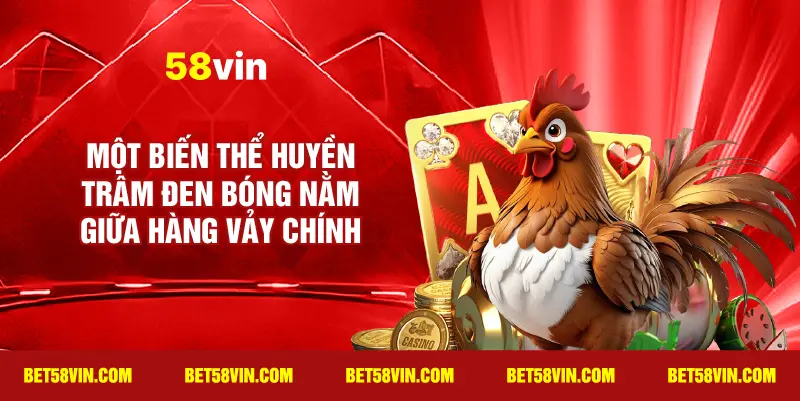 Một biến thể huyền trâm đen bóng nằm giữa hàng vảy chính